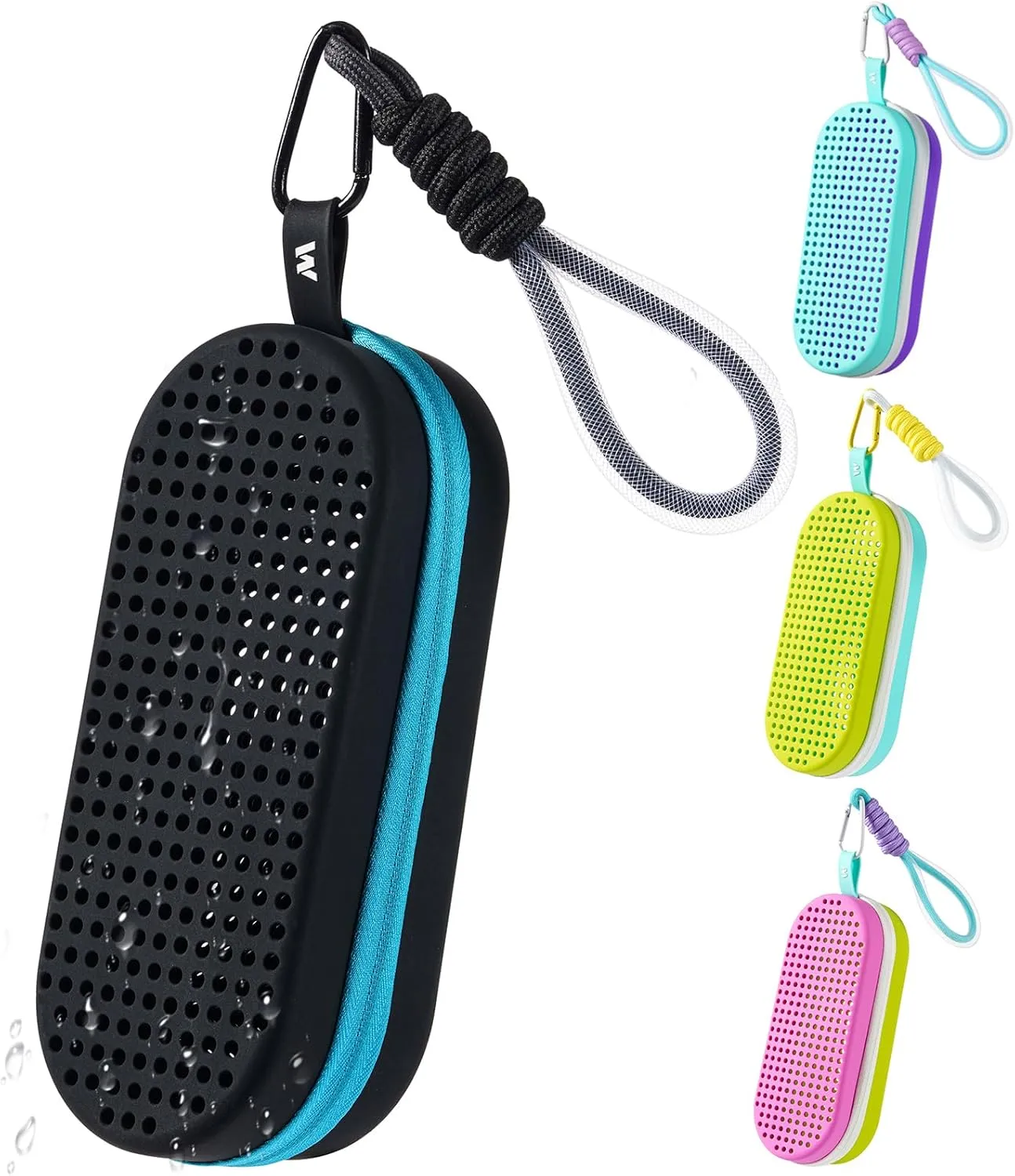 Swim Goggle Case For Swimming Goggles, Silicone Protective Cases with Drain Hole for Goggles