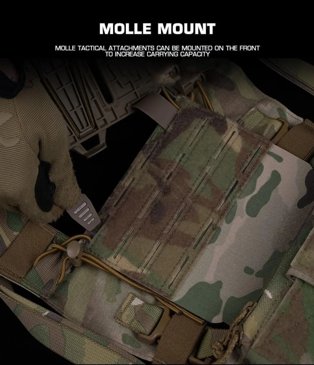 Tactical Chest Rig Mag Pouch MOLLE Holder FERR0 Style A.TAK Panel Hunting Airsoft Chesty Navigation Front Panel Expansion Gear