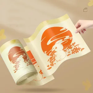 Tear-free garbage bag, drawstring type portable dormitory, household thickened non-dirty hand garbage bag
