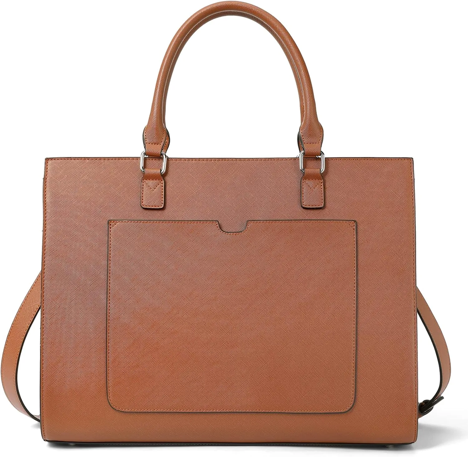 Telena Laptop Tote Bag for Women, 15.6 Inch Shoulder Tote Bag Leather Briefcase for Women, Large Capacity Handbag Bags