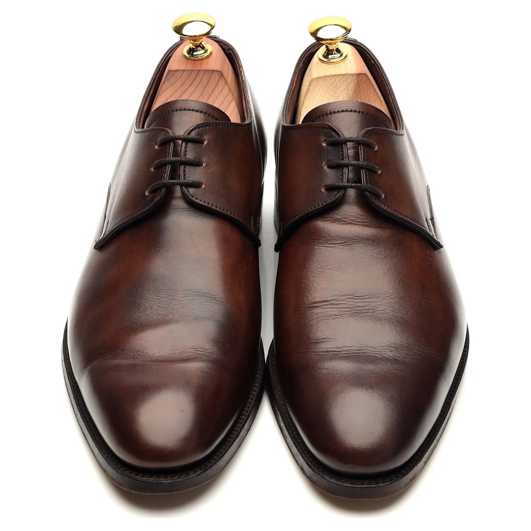 The Cobbler 'Berkley' Brown Museum Leather Derby UK 9.5 F