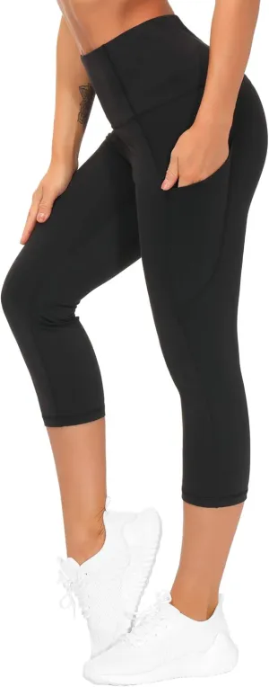 THE GYM PEOPLE Womens' Yoga Pants High Waist with Pocket Tummy Control