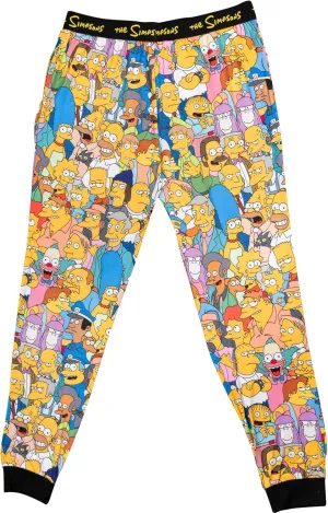 The Simpsons Characters All Together Now Lounge Pants Unisex Adult