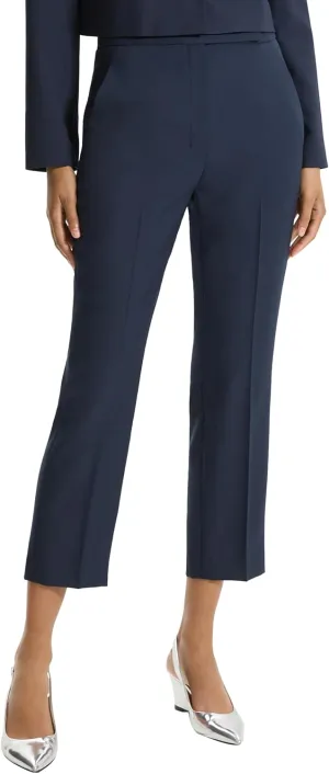 Theory Women's High Waist Slim Crop Pant