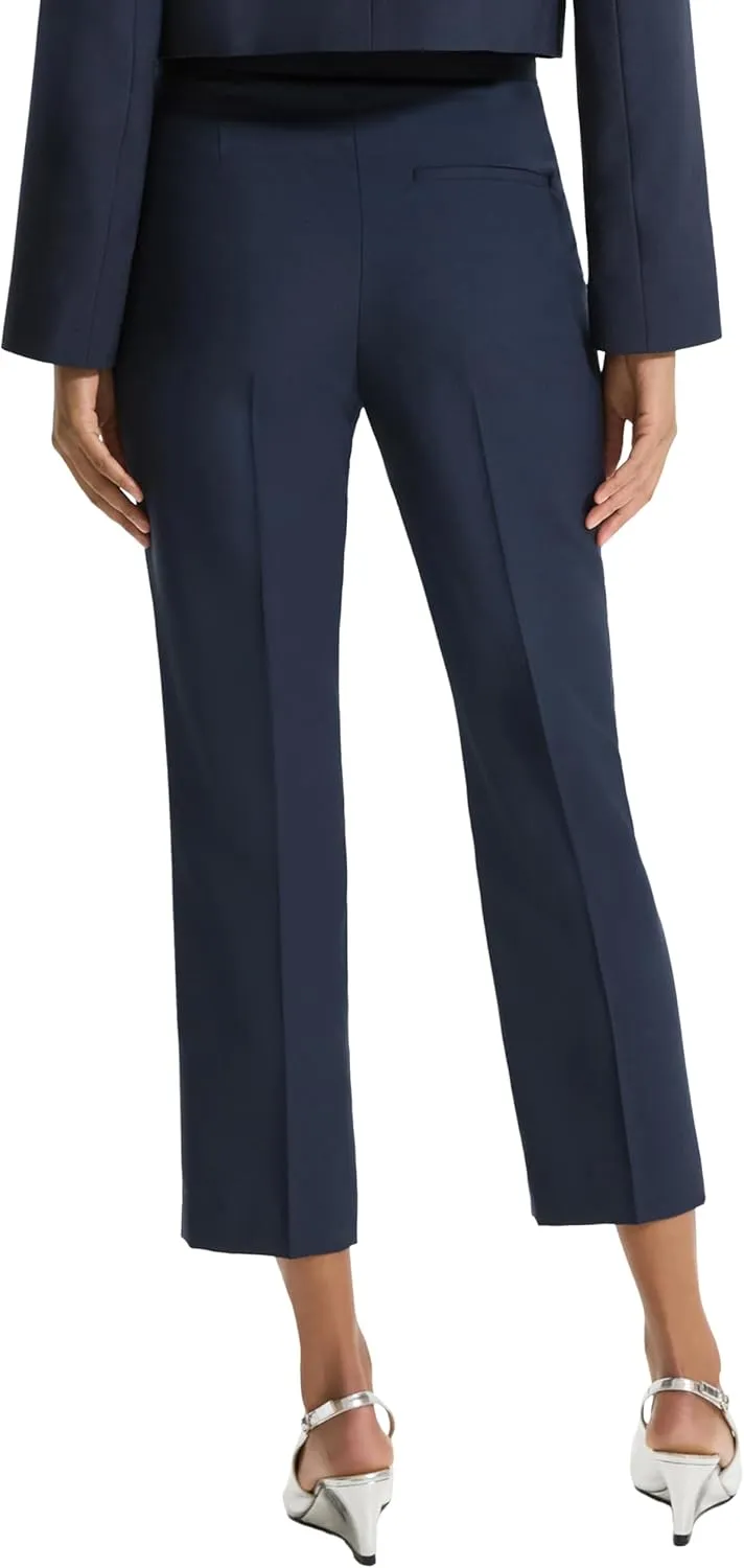 Theory Women's High Waist Slim Crop Pant