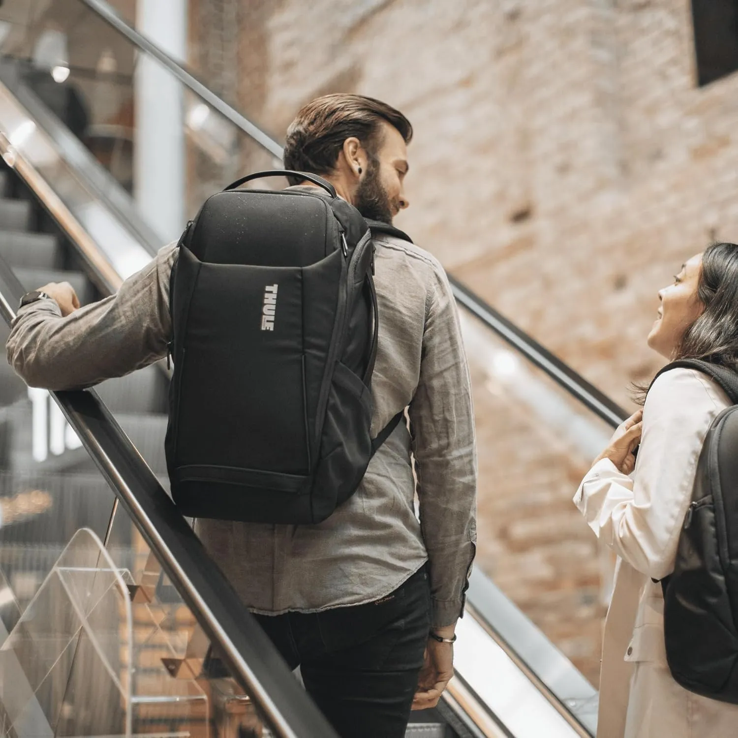 Thule Accent Laptop Backpack New - Hardshell Compartment - Fits MacBook - Recycled Fabric - Hidden & Side Pockets