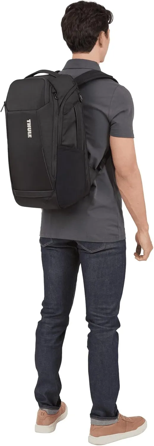 Thule Accent Laptop Backpack New - Hardshell Compartment - Fits MacBook - Recycled Fabric - Hidden & Side Pockets