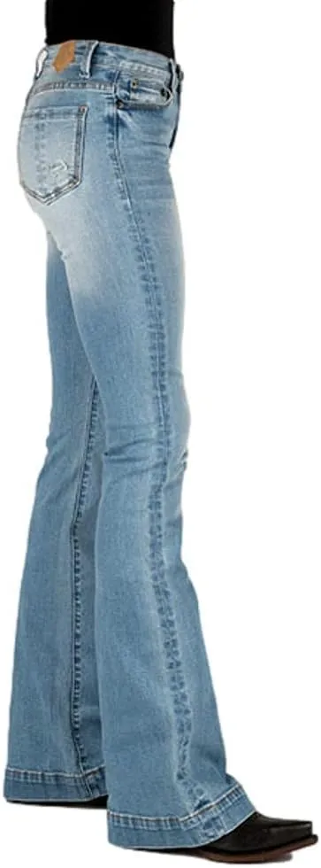 Tin Haul Western Jeans Womens Flare Slim Blue 10-054-0595-0103 BU