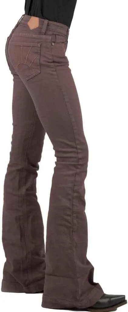 Tin Haul Womens Brown Cotton Blend 595 Libby Plain Jeans