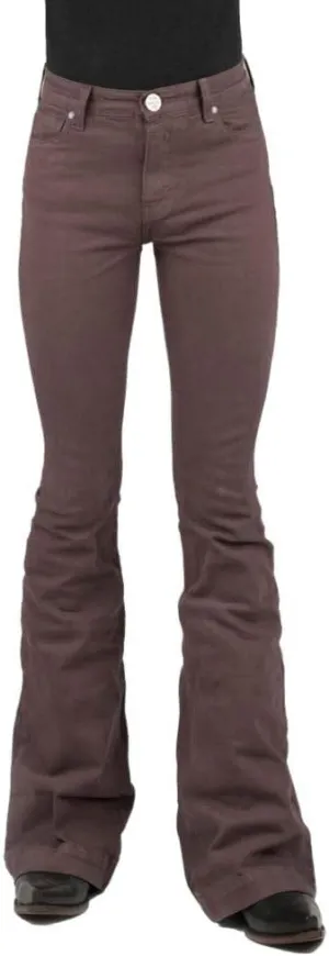 Tin Haul Womens Brown Cotton Blend 595 Libby Plain Jeans