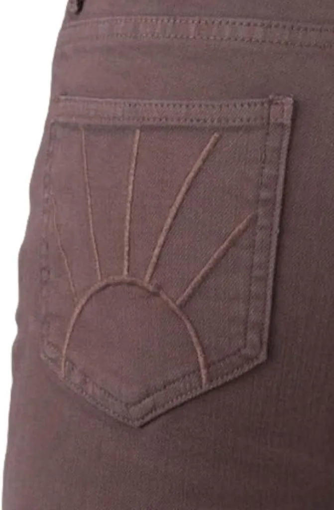 Tin Haul Womens Brown Cotton Blend 595 Libby Plain Jeans