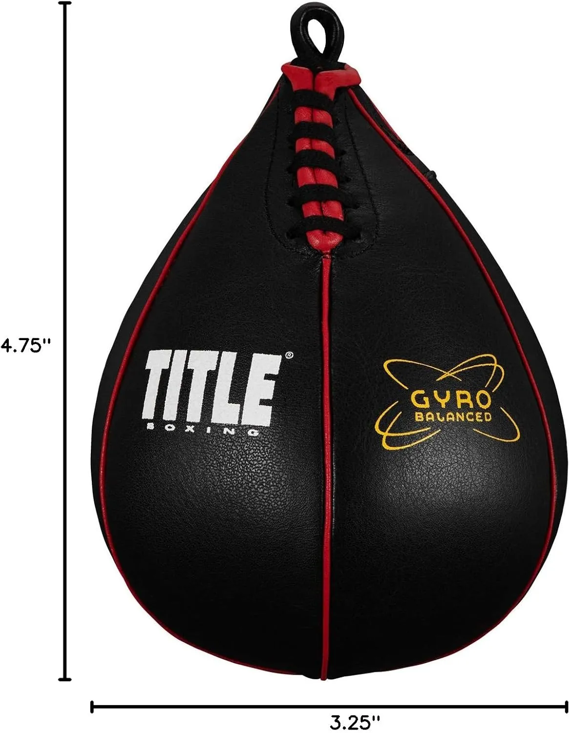 TITLE Boxing Gyro Balanced Leather Speed Bag: Speed Bag for Boxing, Speedbag, Speed Bags, Boxing Speed Bag, Title Speed Bag, Boxing Bag, Boxing Equipment, Punching Bag