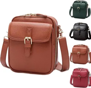 Tojoyride Crossbody Bag for Women Anti Theft Leather Mini Messenger Bag
