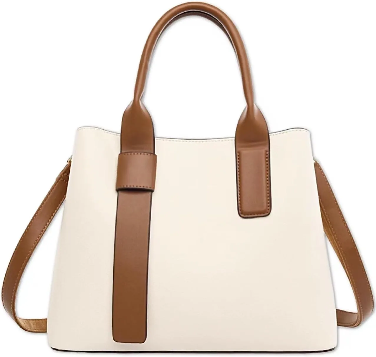 Tote Bag for Women Large Handbag Vegan Leather Shoulder Bag with Zipper Pockets Strap School Office Travel Essentials