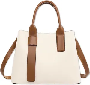 Tote Bag for Women Large Handbag Vegan Leather Shoulder Bag with Zipper Pockets Strap School Office Travel Essentials