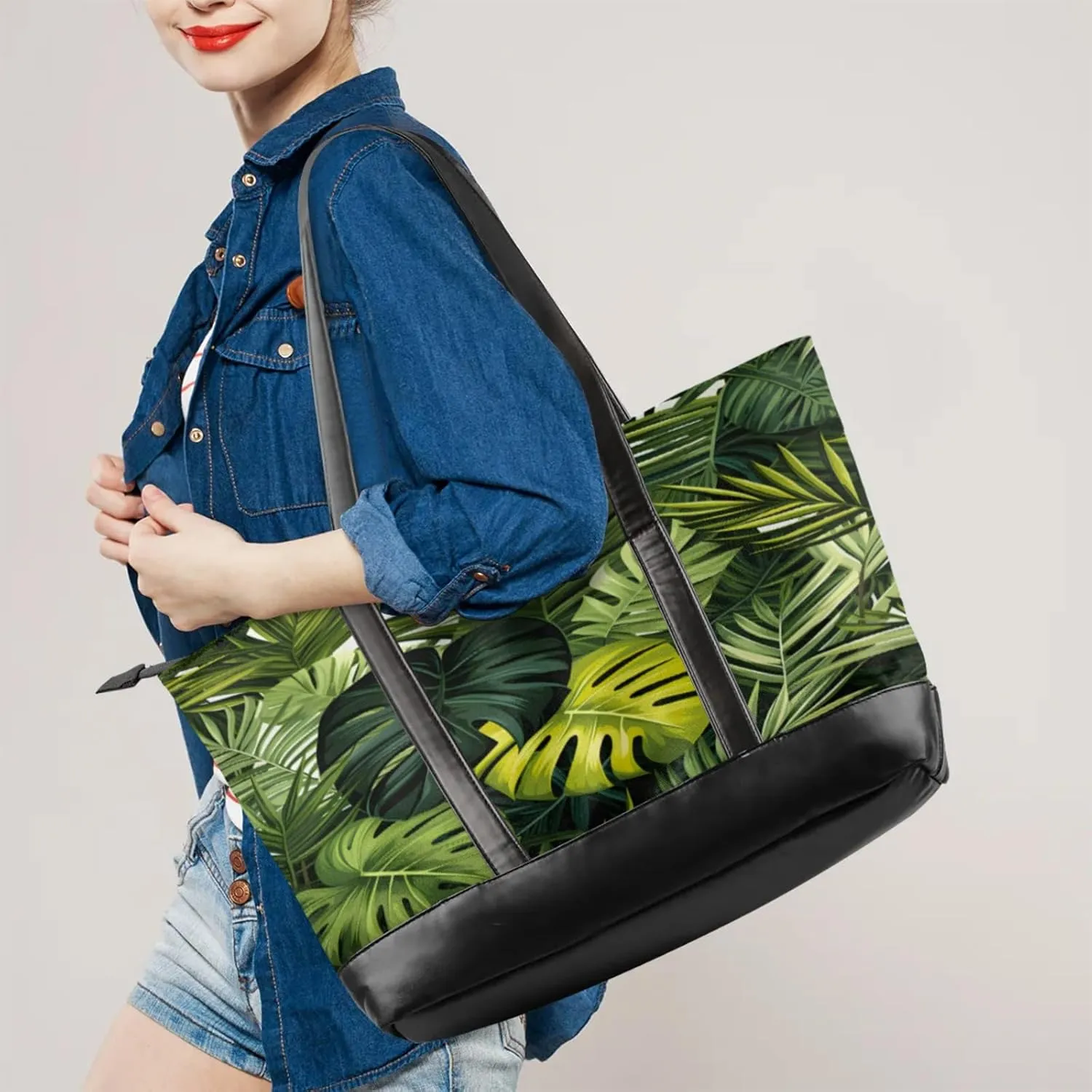 Tote Bag for Women with Zipper, Laptop Tote Bags Laptop Sleeve Case Shoulder Bag Messenger Bags