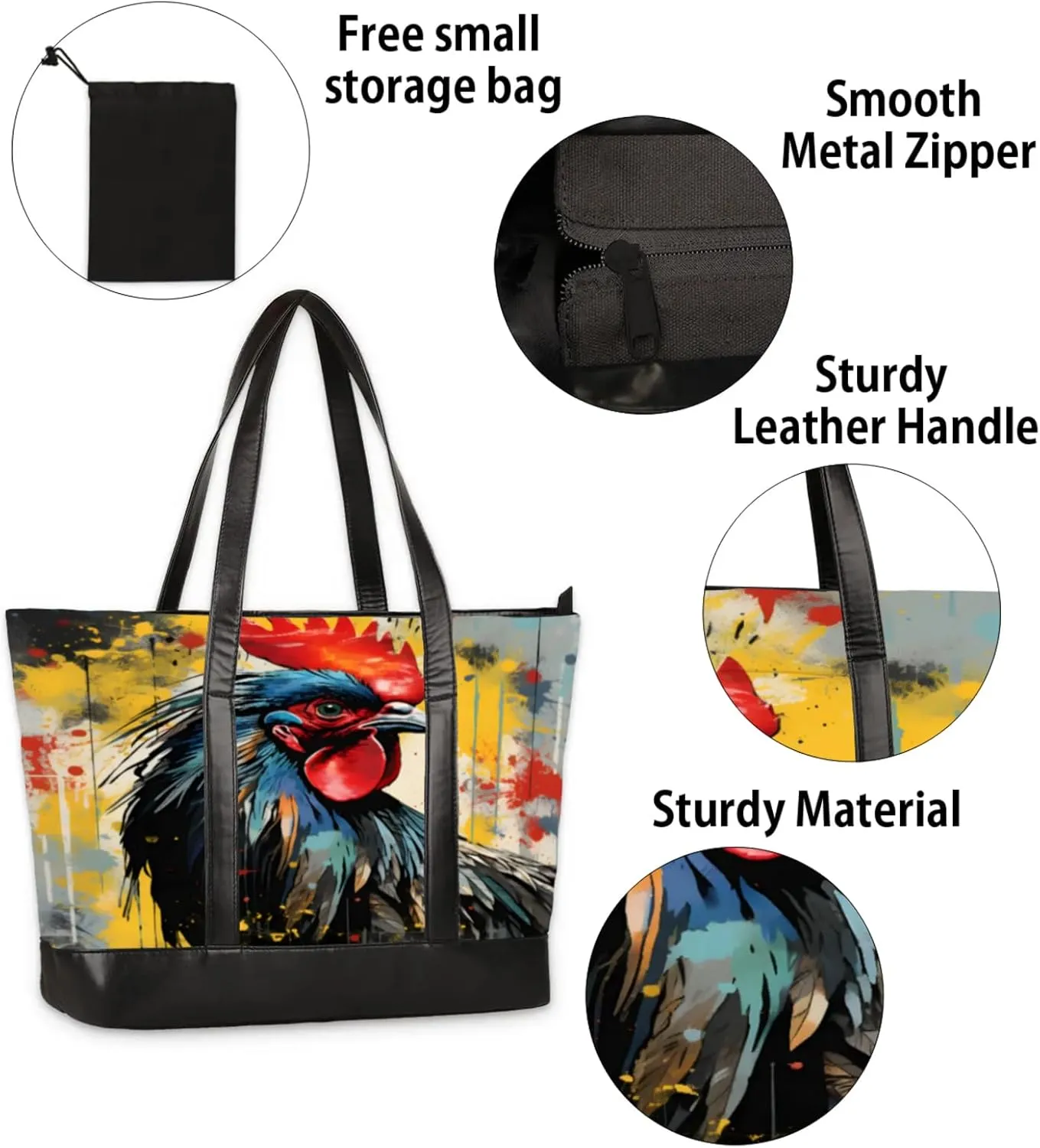 Tote Bag for Women with Zipper, Laptop Tote Bags Laptop Sleeve Case Shoulder Bag Messenger Bags