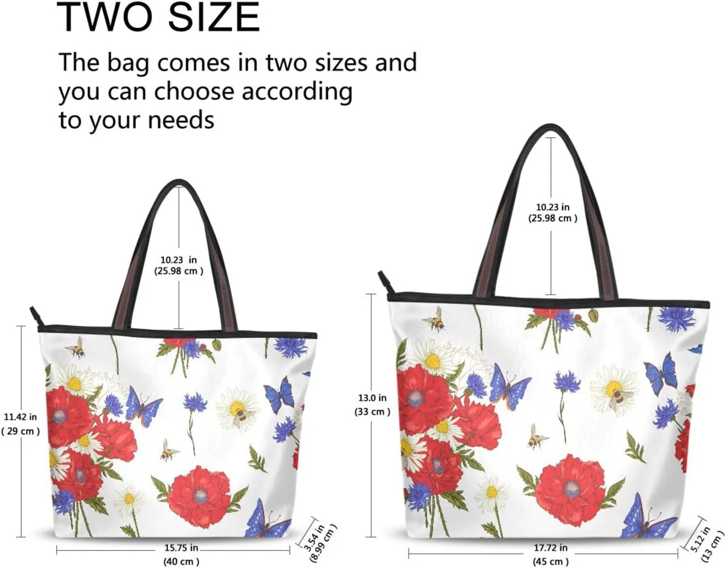 Tote Top Handle Shoulder Bag Butterfly Handbag - Large Tote Bags for Women Purses and Ladies Work Handbags Pattern 1