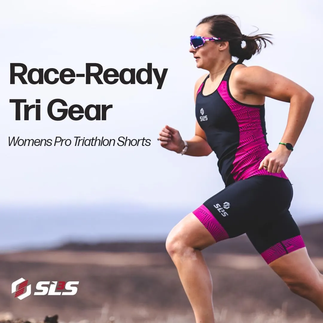 Triathlon Shorts Women, Premium FX Fabric - Womens Tri Shorts for All abilities. Super Comfy Womens Triathlon Shorts
