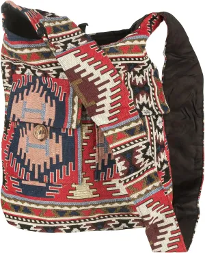 Tribe Azure Hobo Oversize Shoulder Bag Messenger Crossbody Aztec Purse Travel Shopping Beach Market Casual