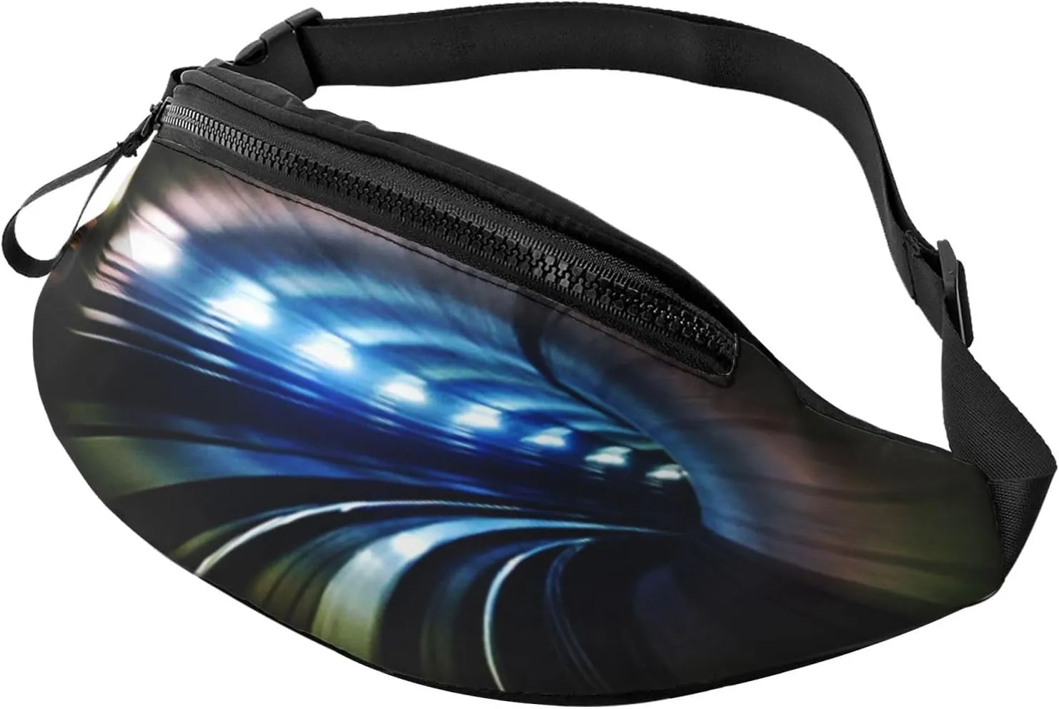 Tube Subway Underground Train Fanny Pack, Crossbody Waist Packs for Women Men Waist Bags with Adjustable Strap for Travel Running Hiking Sport