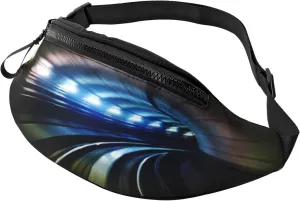 Tube Subway Underground Train Fanny Pack, Crossbody Waist Packs for Women Men Waist Bags with Adjustable Strap for Travel Running Hiking Sport
