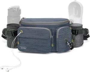 TUDEQU Waist Bag for Men, Mens Fanny Pack Crossbody, Large Fanny Pack for Men with Water Bottle Holders, Hiking Waist Pack