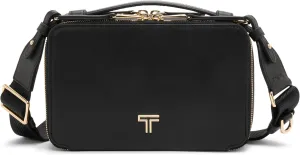 TUMI - Voyageur Myla Crossbody - Stylish Shoulder Bag with Key Leash, Card Pockets & More - Everyday Women's Crossbody Purse - Black, Light Gold Hardware