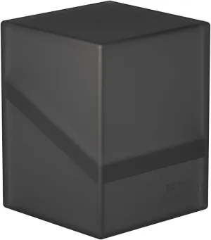 Ultimate Guard Boulder 100  Classic, Deck Case for 100 Double-Sleeved TCG Cards, Onyx, Secure & Durable Storage for Trading Card Games, Soft-Touch Finish