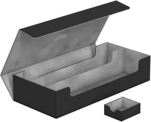 Ultimate Guard Superhive 550 , Deck Case for 550 Double-Sleeved TCG Cards, Black/Grey, Compatible with Boulders, Magnetic Closure & Microfiber Lining