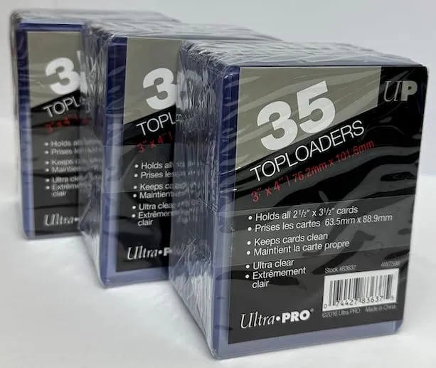 Ultra Pro 3x4 inch Regular Toploader - 105 Pack