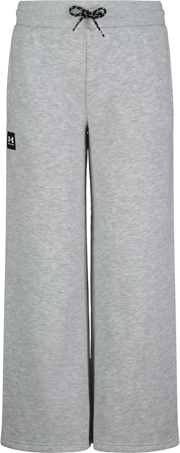 Under Armour Girls' Outdoor Wide Leg Pant, Lightweight Fabric & Drawstring Closure