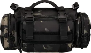 UNISTRENGH Utility 3P Military Tactical Duffle Waist Bags MOLLE Assault Shoulder Backpack Multifunction EDC Pouches Heavy Duty Fanny Packs (Black-Scorpion camouflage)