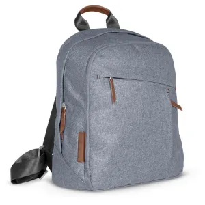 UPPAbaby Changing Backpack / Multiple Storage Compartments / Stroller Strap Attachment / Bottle Insulator and Changing Pad Included / Gregory (Blue Mélange / Saddle Leather)