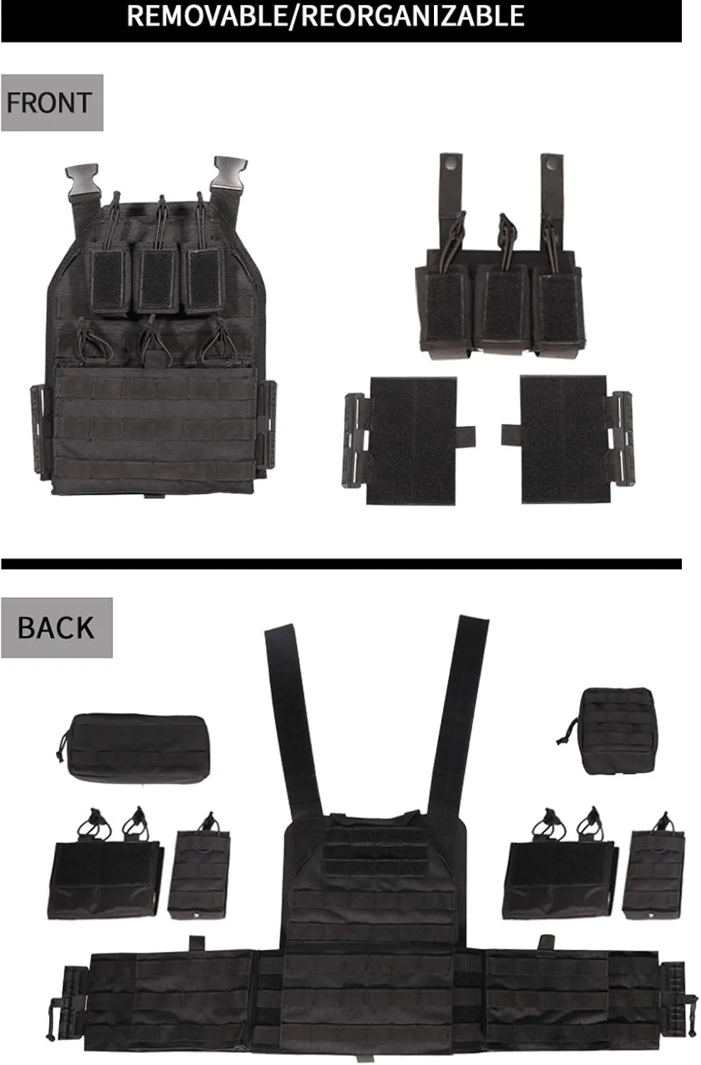 vAv YAKEDA Camo Tactical Outdoor Carrier Vest
