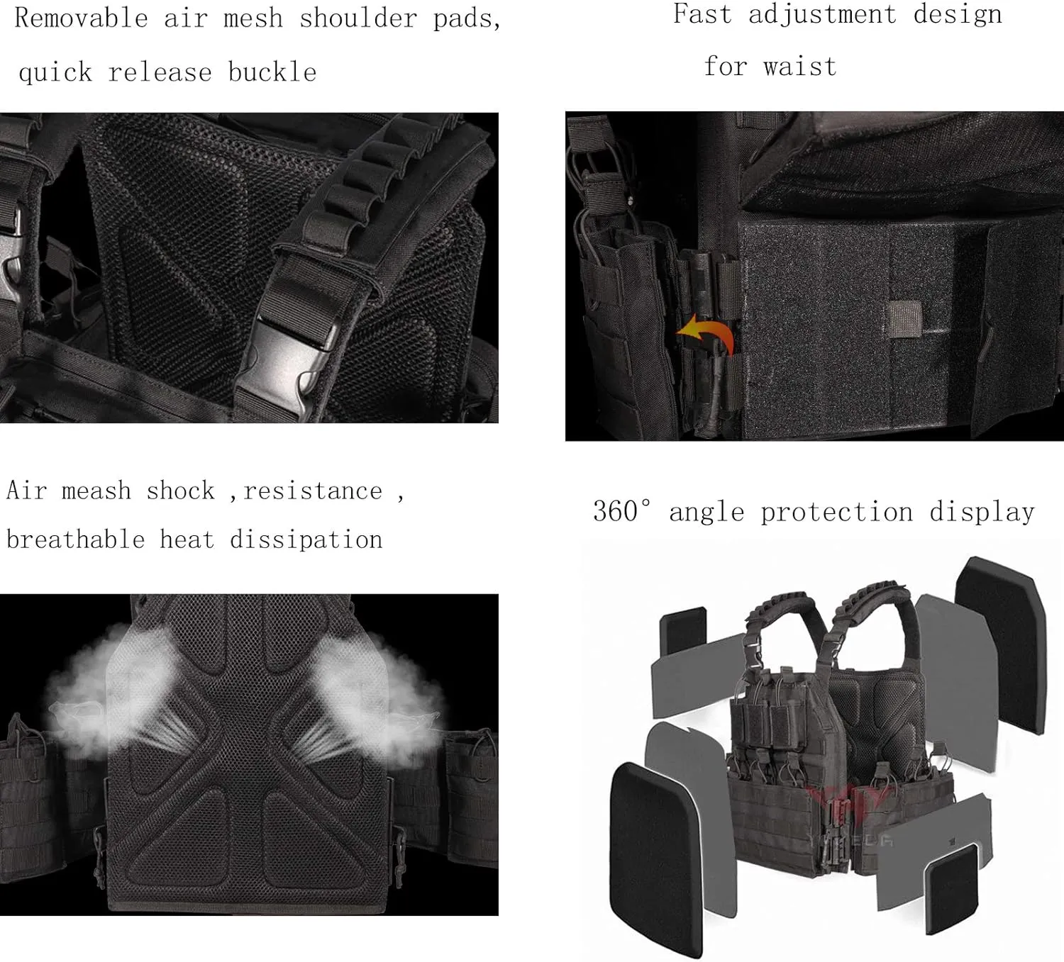 vAv YAKEDA Camo Tactical Outdoor Carrier Vest