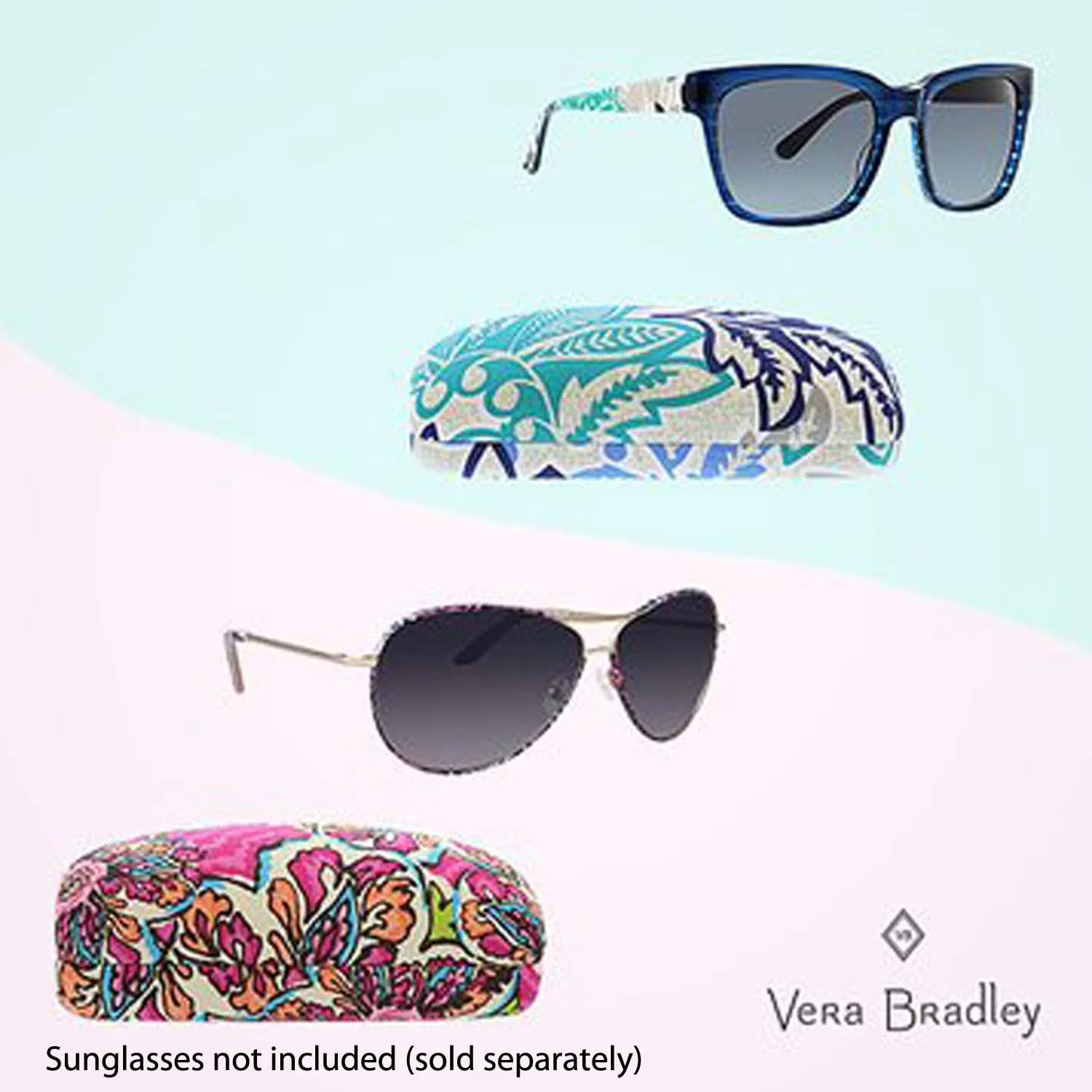 Vera Bradley Sunglasses/Eyeglasses Clamshell Hard Case