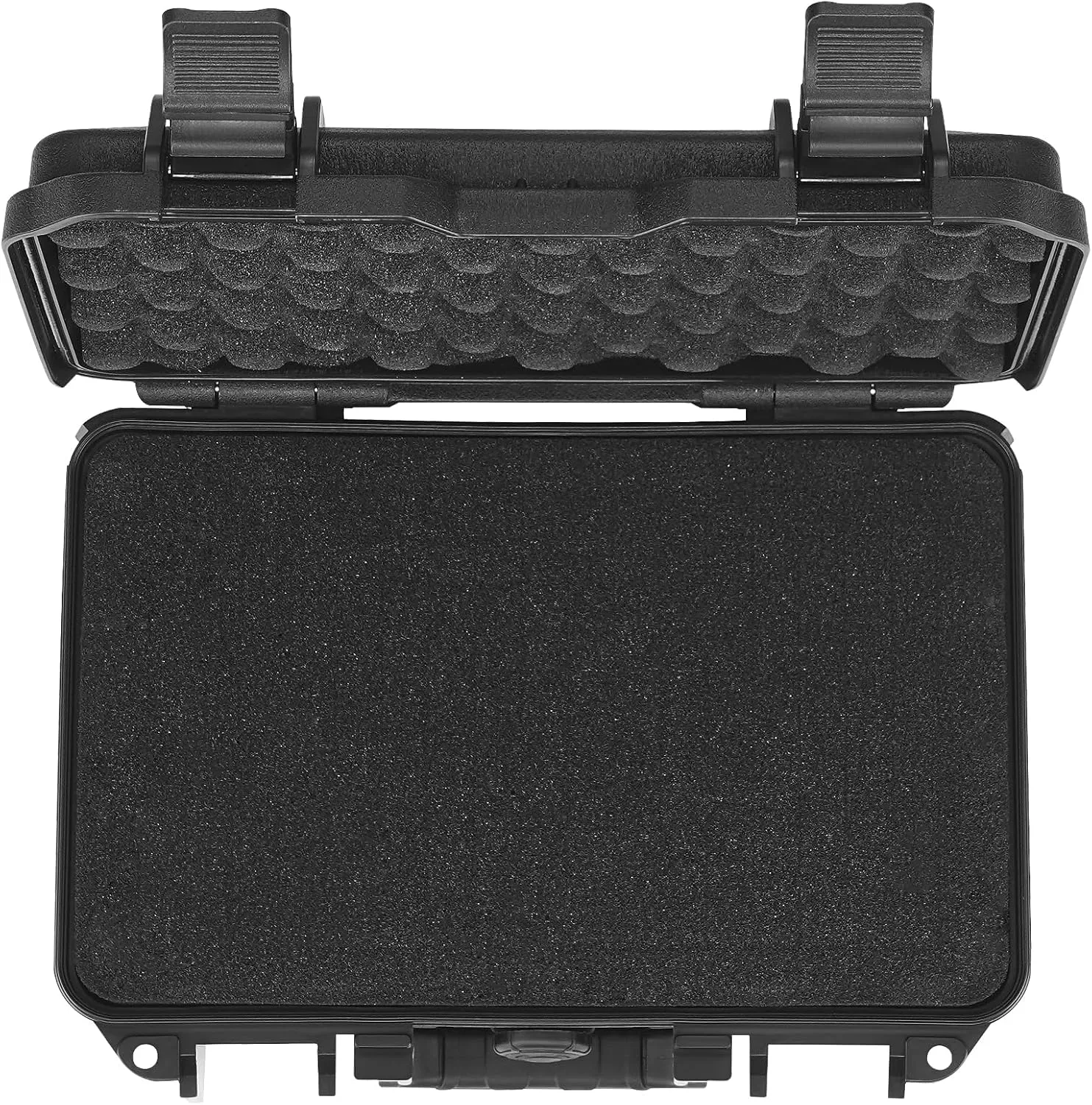 VEVOR Hard Pistol Cases with Pre-cut PU Foam, Waterproof & Dustproof Hard Gun Case for 1 Pistol, 12.59×9.01×4.4 in Lockable Pistol Case, Black