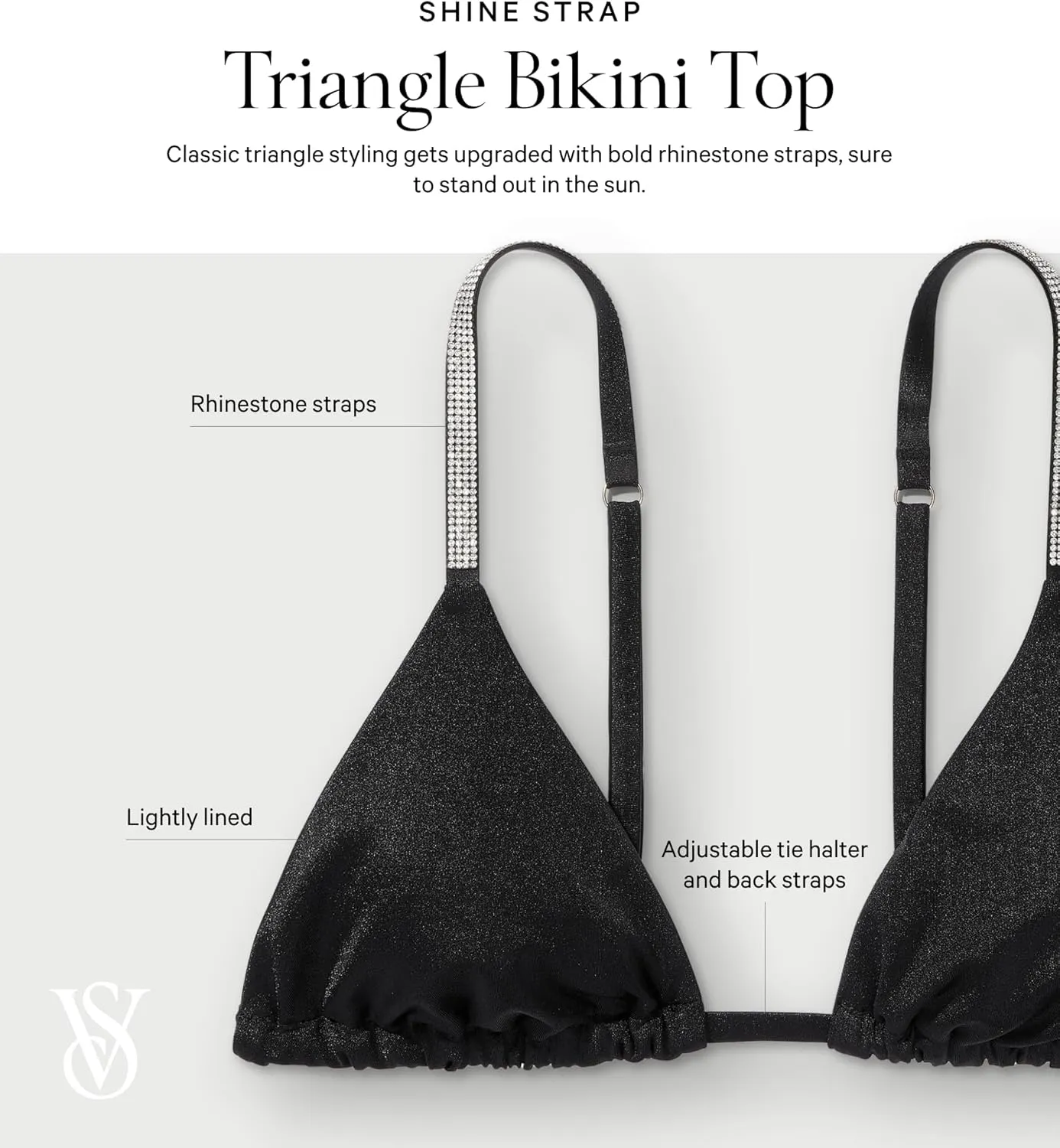 Victoria's Secret Shine Strap Triangle Bikini Top