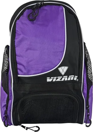 Vizari Solano Soccer Backpack With Ball Compartment and Vented Ball Pocket and Mesh Side Cargo Pockets for Adults and Teens