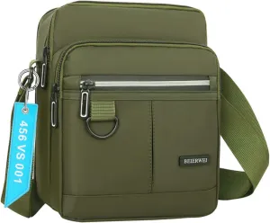 Waterproof Messenger Bag for Men Casual Shoulder Crossbody Bag for Work and Travel - Small Handbag Bag Man purse Black