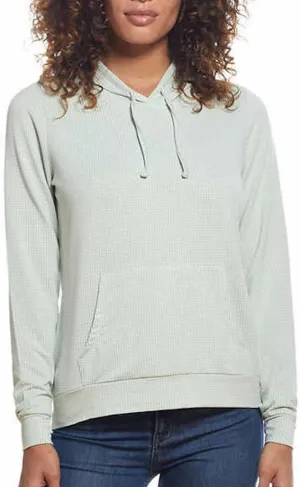 Weatherproof Vintage Women's Gingham Hoodie Long Sleeve Shirt