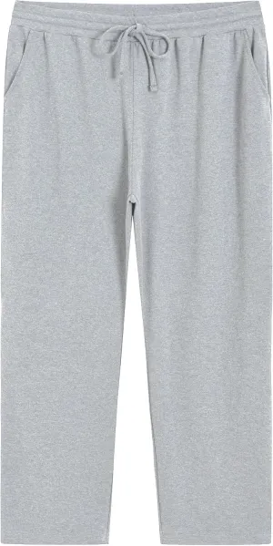 Weintee Women's Plus Size Petite Drawstring Knit Pants with Pockets
