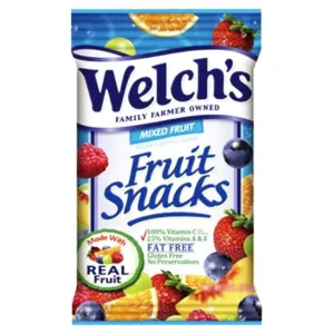Welch's Fruit Snacks, Strawberry, Gluten Free, Bulk Pack, 2.25 oz Individual Single Serve Bags (Pack of 48)