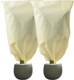 Winter Plant Protection Cover Antifreeze, Reusable Plant Protection Bag with Drawstring, Winter Plant Cover, Warm Shrub Blanket, Outdoor Garden Plant Antifreeze