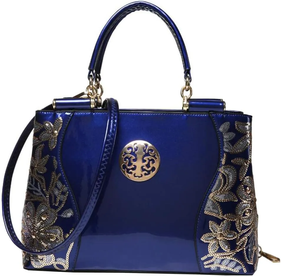 Women Embroidery bag Handbags Top-handle Tote Bags Satchel Shoulder Bags Womens Purses