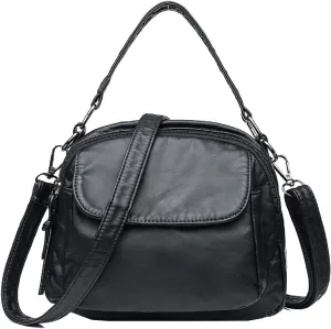 Women Shoulder Handbag Roomy Multiple Pockets Bag Ladies PU Leather Crossbody Purse Fashion Tote Top Handle Satchel