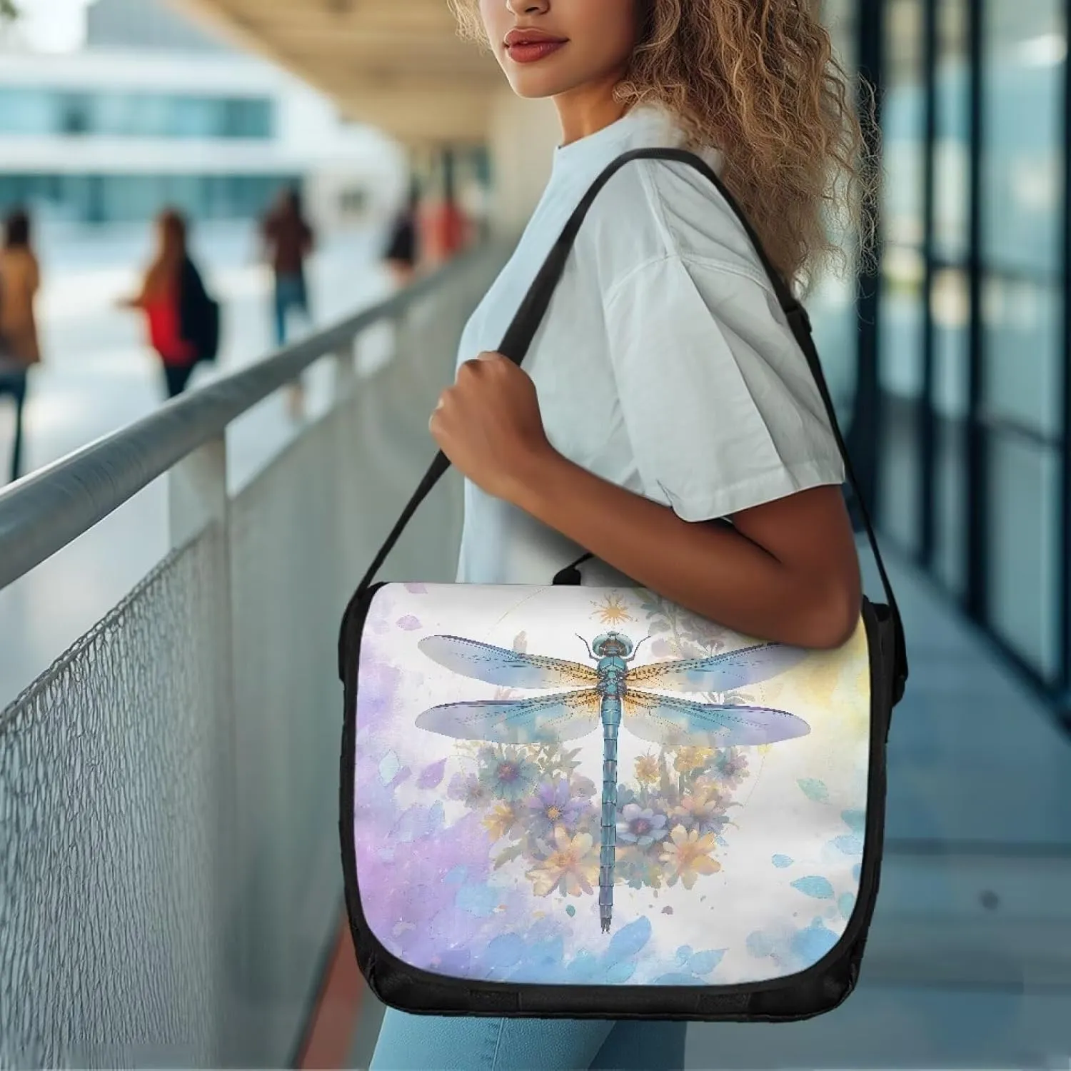 Women Vintage Flap Crossbody Bag Classic Large Messenger Bag Travel Shoulder Handbag Men Portable Laptop Satchel