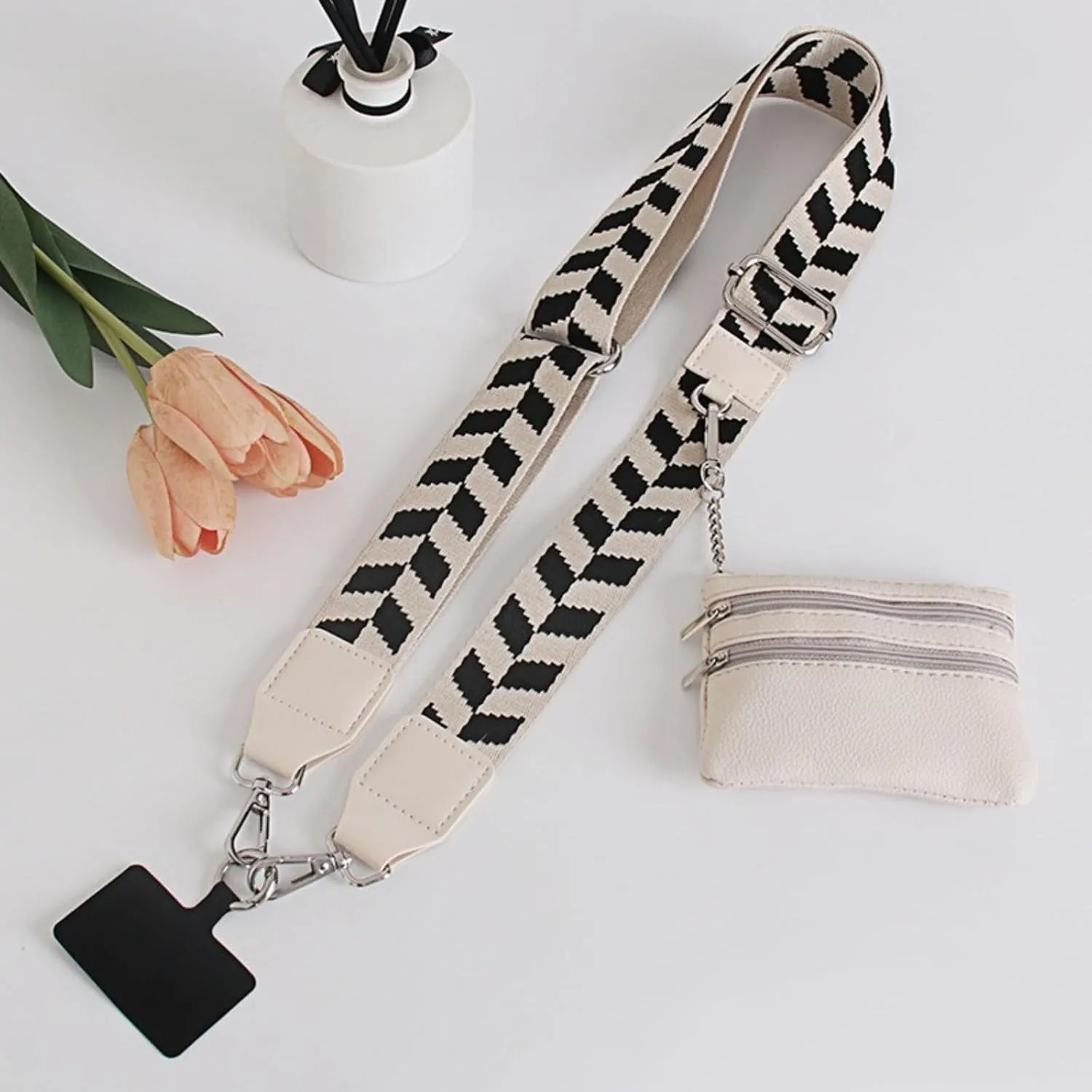 Women's Bag with Accessories, Crossbody Bag with Phone Strap, Zipper Wallet, Crossbody Bag for Replacement Bag Strap, Shoulder Bag Strap