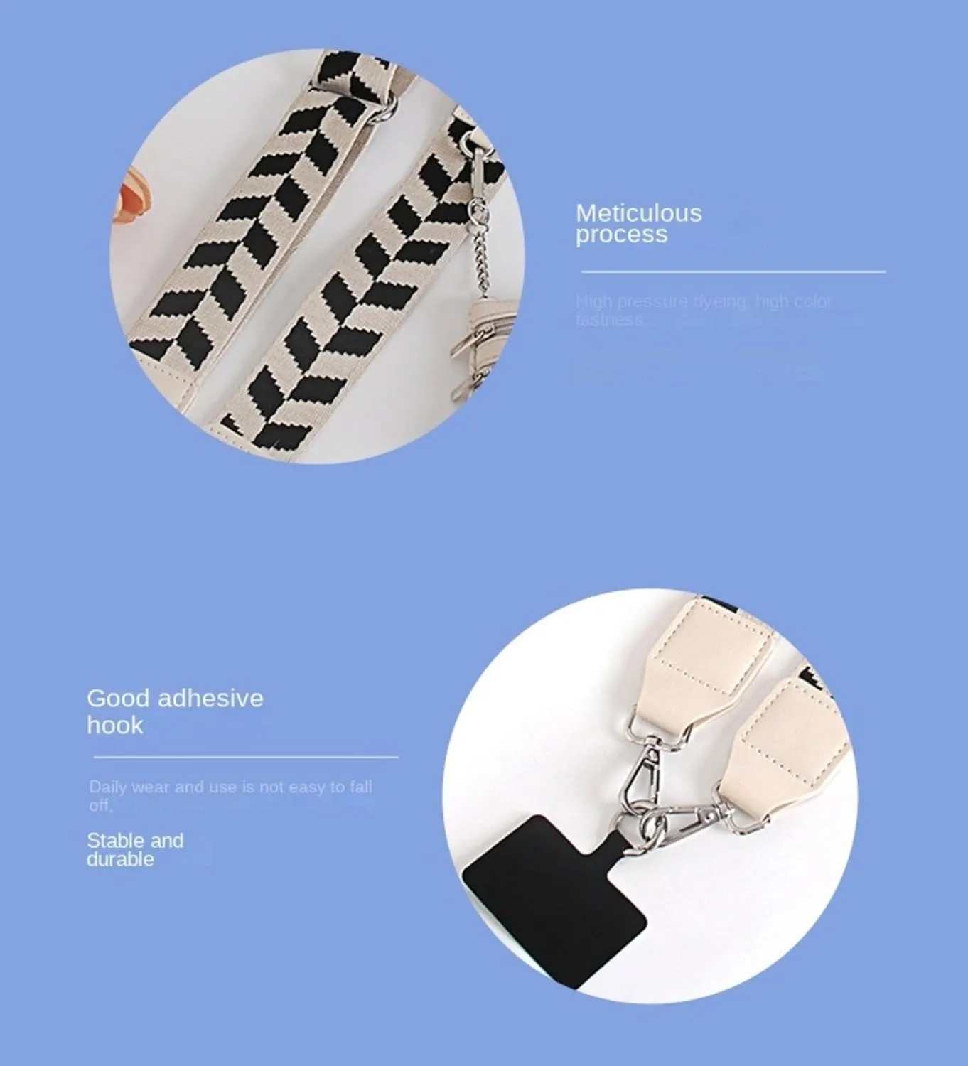 Women's Bag with Accessories, Crossbody Bag with Phone Strap, Zipper Wallet, Crossbody Bag for Replacement Bag Strap, Shoulder Bag Strap
